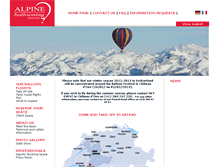 Tablet Screenshot of alpine-ballooning.com